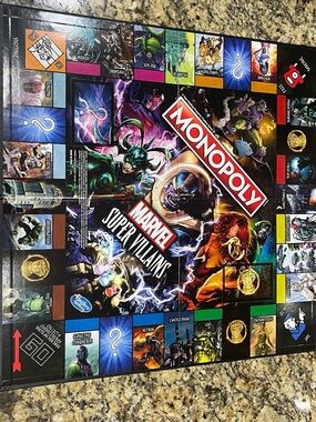 Marvel Super Villains Monopoly board game. Listing is for the game board only